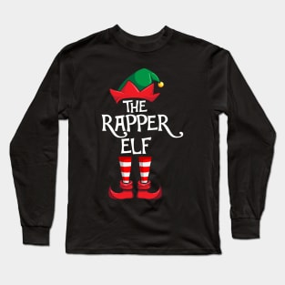 Rapper Elf Matching Family Christmas Rap Long Sleeve T-Shirt